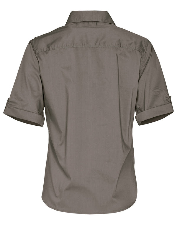 Womens Short Sleeve Military Shirt [53-M8911]