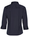 Womens 3/4 Sleeve Military Shirt [53-M8913]
