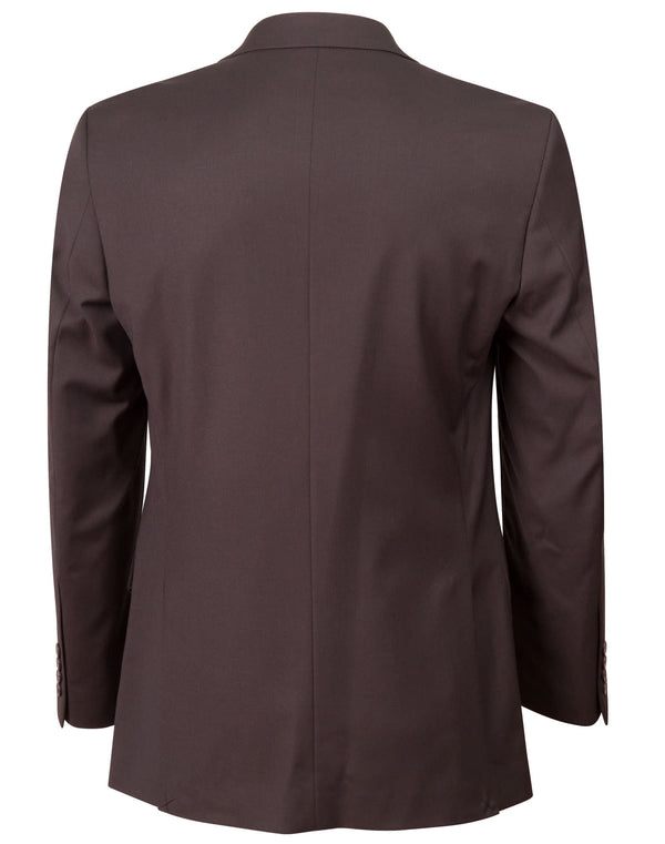 Mens Two Buttons Jacket in Wool Stretch [53-M9100]
