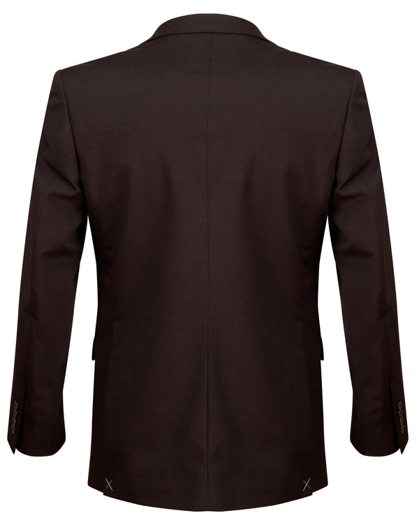 Mens Two Buttons Jacket in Wool Stretch [53-M9100]