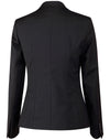 Ladies Wool Blend Stretch One Button Cropped Jacket [53-M9201]