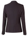 Womens One Button Cropped Jacket in Poly/Viscose Stretch [53-M9205]