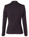 Womens One Button Cropped Jacket in Poly/Viscose Stretch [53-M9205]