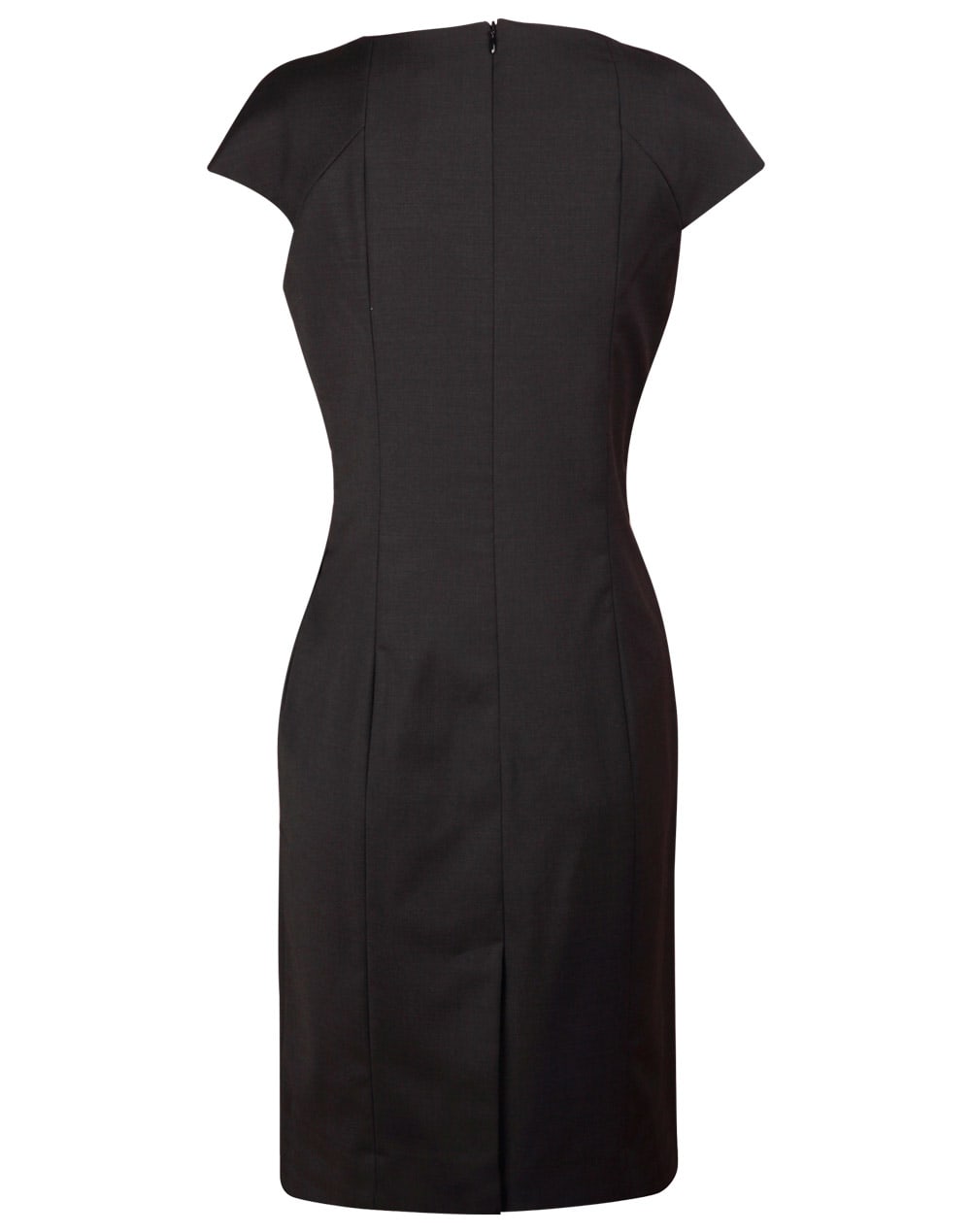 Ladies Wool Blend Stretch Cap Sleeve Dress [53-M9281]