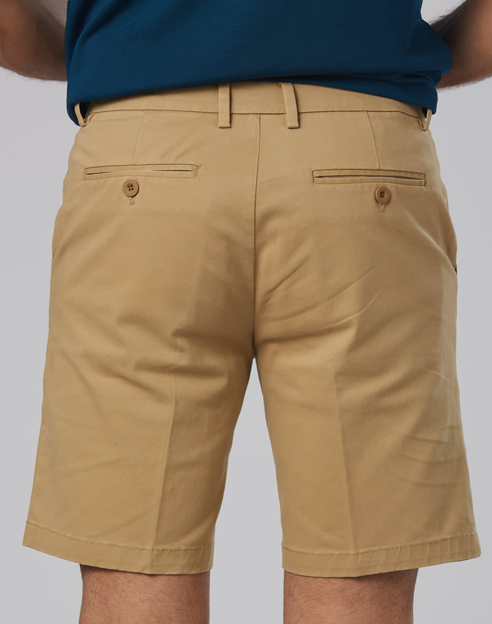 Mens Stretch Cotton Chino Shorts [53-M9381]