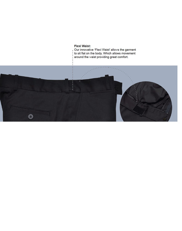 Womens Knee Length Flexi Waist Shorts in Poly/Viscose Stretch [53-M9441]