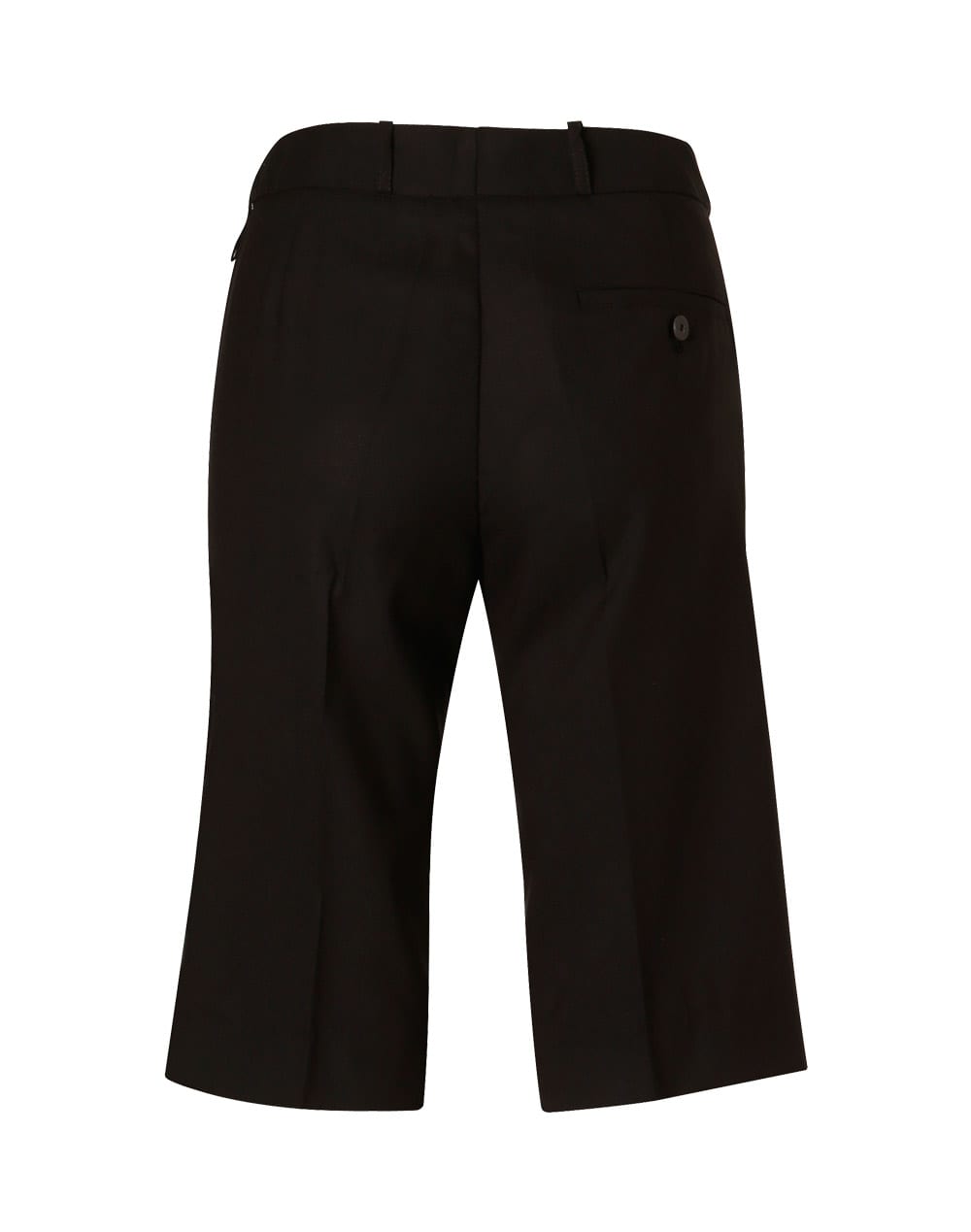 Womens Knee Length Flexi Waist Shorts in Poly/Viscose Stretch [53-M9441]