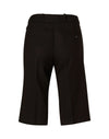 Womens Knee Length Flexi Waist Shorts in Poly/Viscose Stretch [53-M9441]