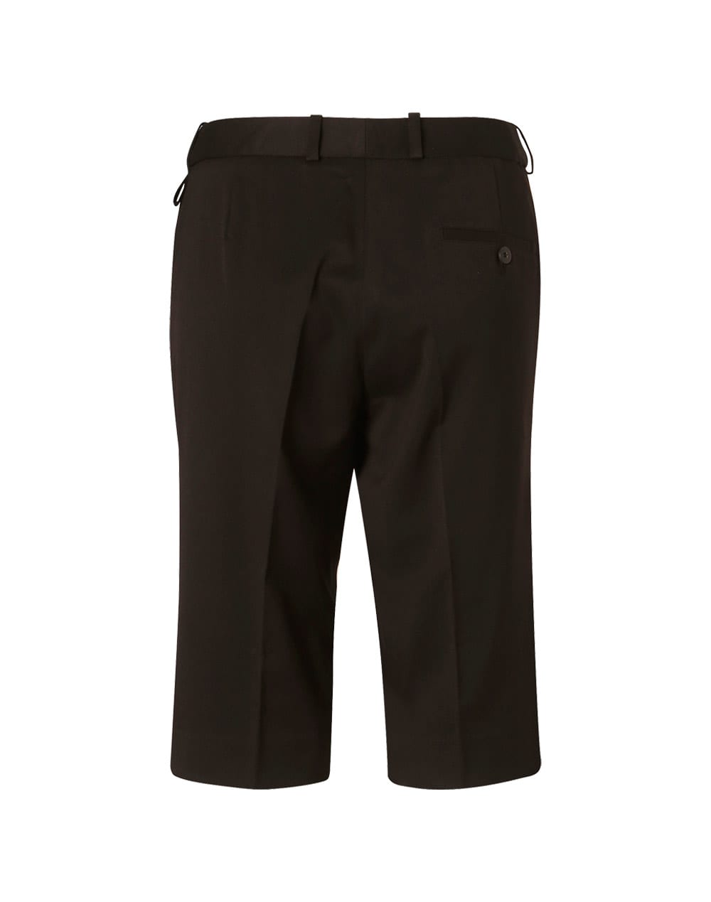 Womens Knee Length Flexi Waist Shorts in Poly/Viscose Stretch [53-M9441]