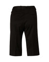 Womens Knee Length Flexi Waist Shorts in Poly/Viscose Stretch [53-M9441]