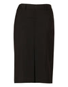 Womens Mid Length Lined Pencil Skirt in Wool Stretch [53-M9470]