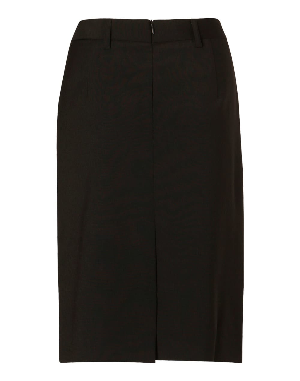 Womens Mid Length Lined Pencil Skirt in Wool Stretch [53-M9470]