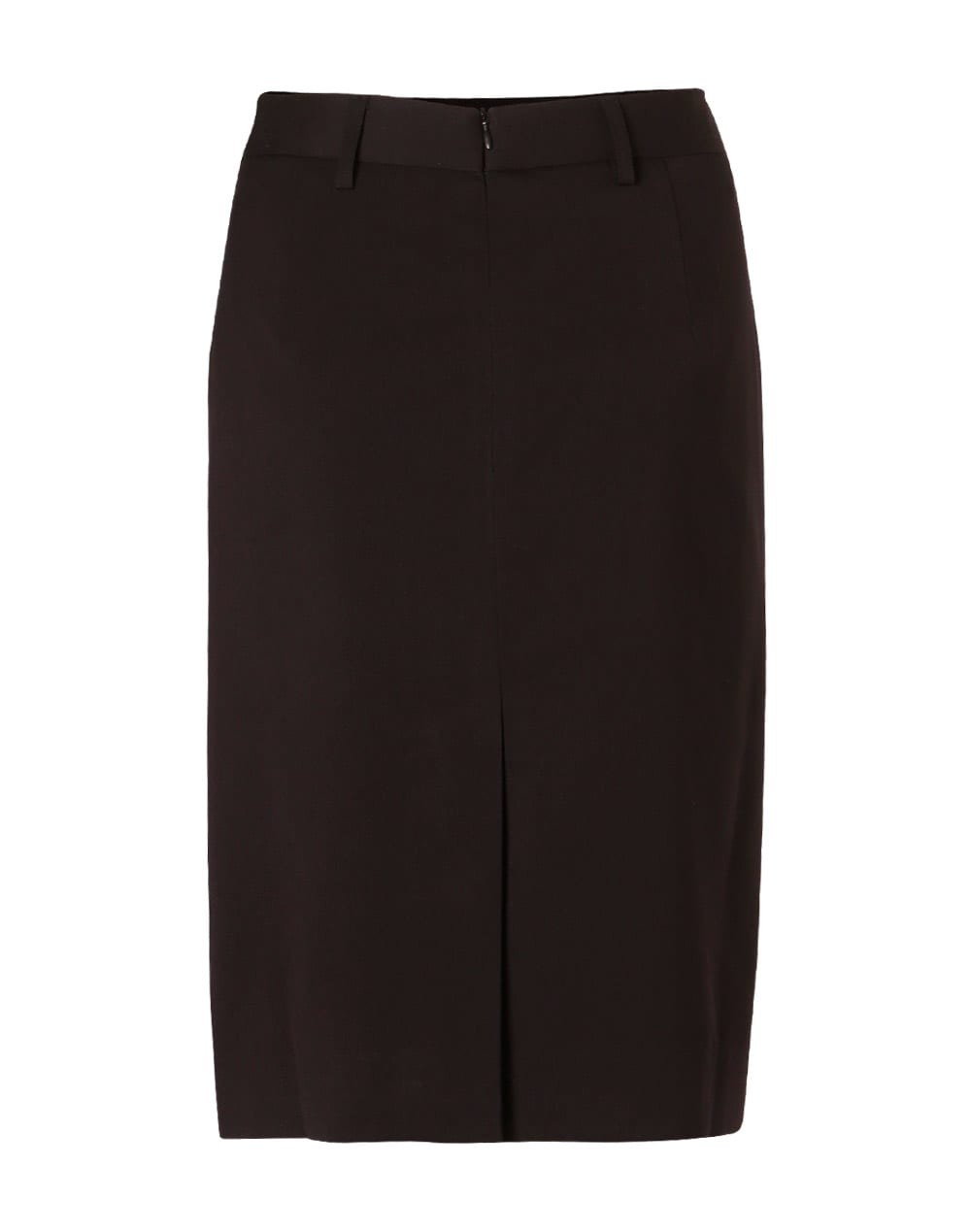 Womens Mid Length Lined Pencil Skirt in Poly/Viscose Stretch [53-M9471]