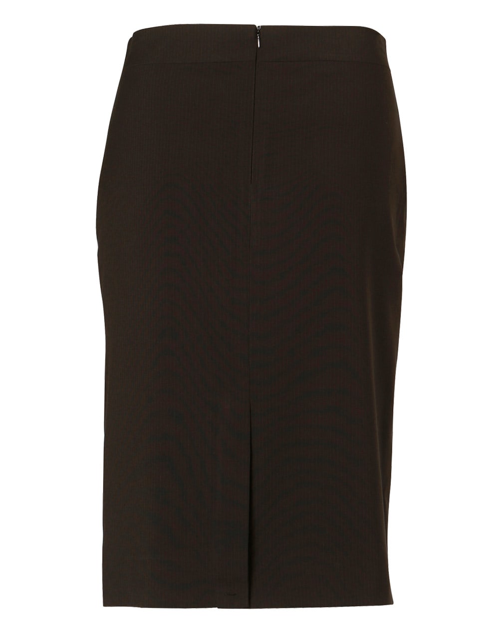Womens Mid Length Lined Pencil Skirt in Poly/Viscose Stretch Stripe [53-M9472]
