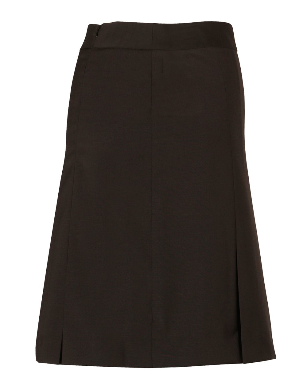 Womens Pleated Skirt in Wool Stretch [53-M9473]