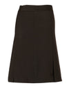 Womens Pleated Skirt in Wool Stretch [53-M9473]
