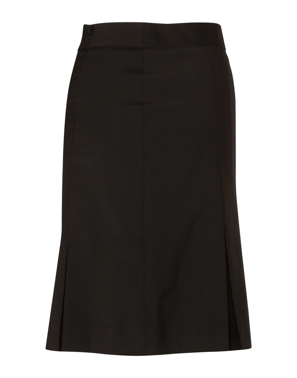 Womens Pleated Skirt in Wool Stretch [53-M9473]