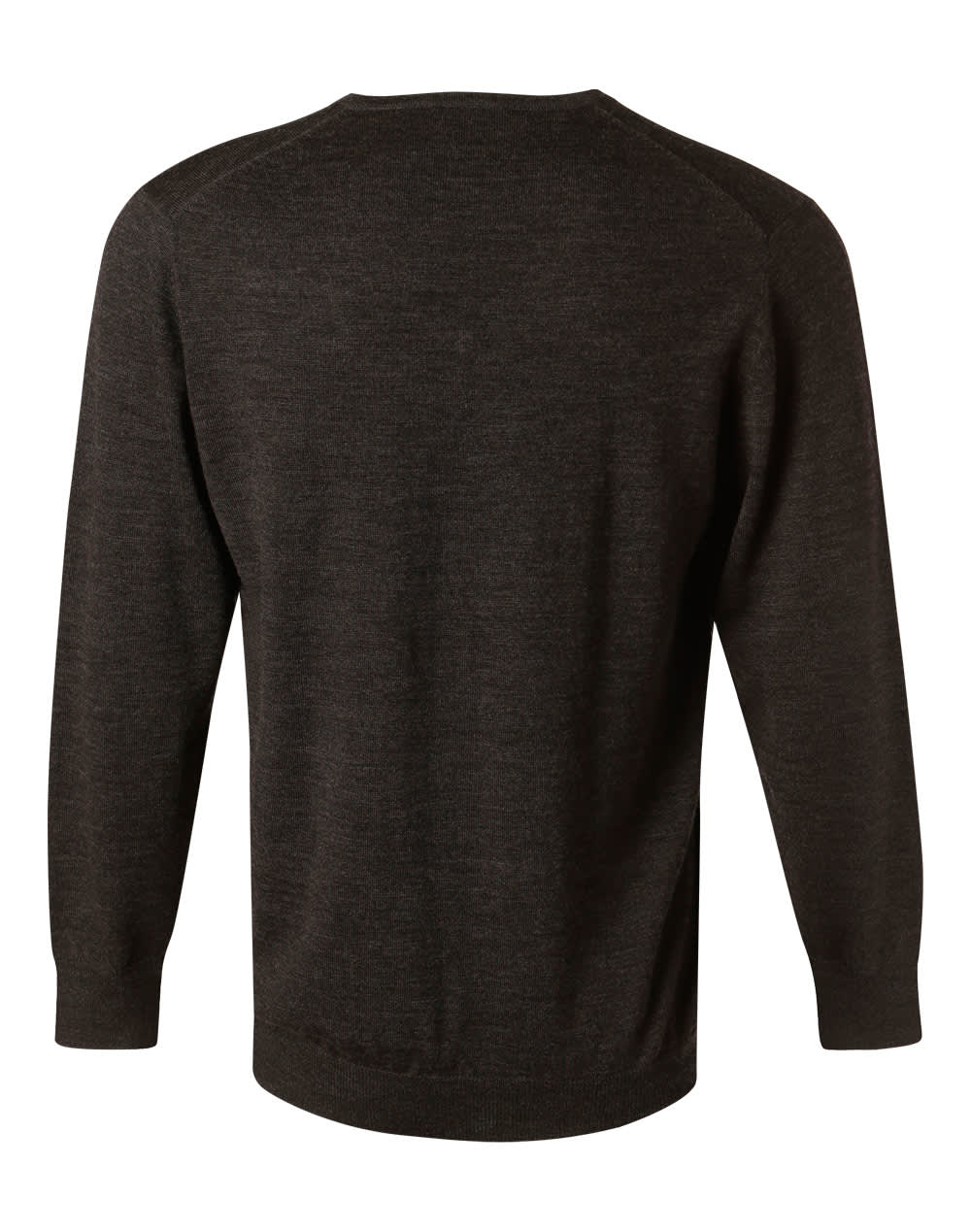 Mens 100 Merino Wool V Neck L/S Sweater [53-M9502]