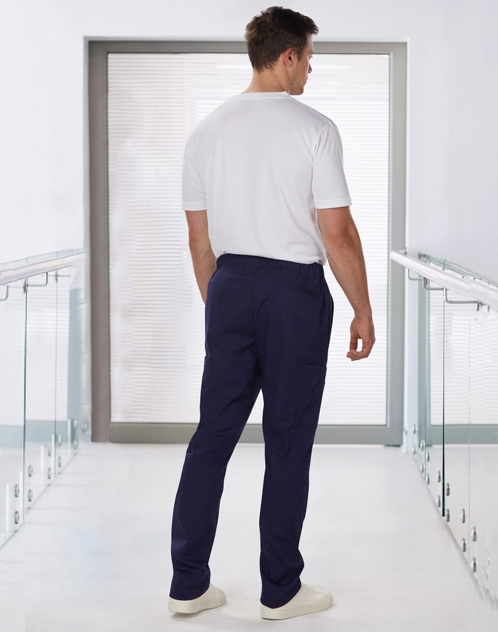 Mens Solid Colour Scrub Pants [53-M9710]