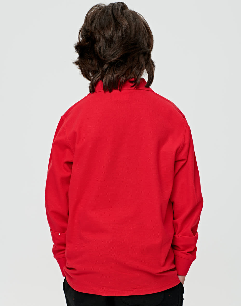 Kids 240gsm Poly/Cotton Pique L/S Polo [53-PS12K]