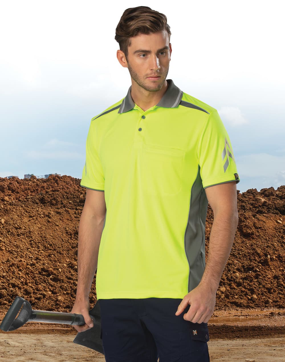 AIW Unisex Cooldry Vented Polo [53-PS210]