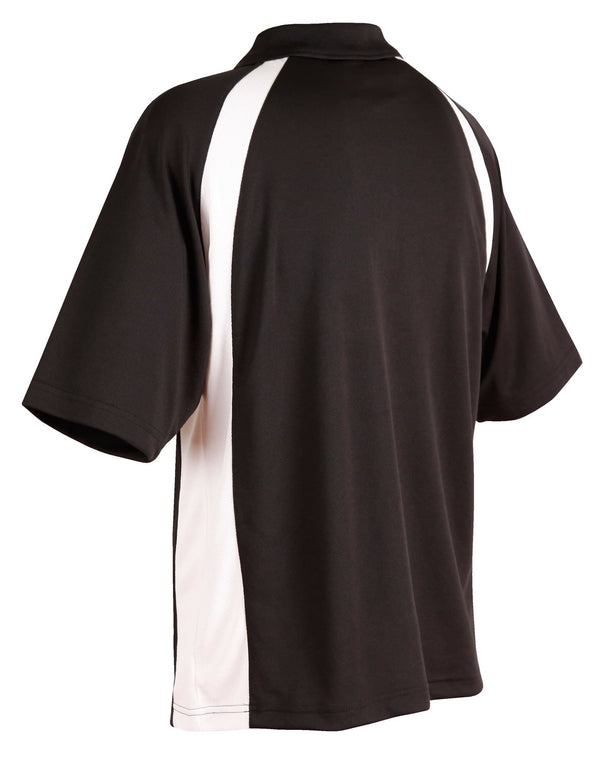Mens CoolDry Micromesh Contrast Colour Polo [53-PS30]