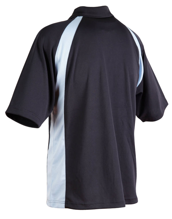 Mens CoolDry Micromesh Contrast Colour Polo [53-PS30]