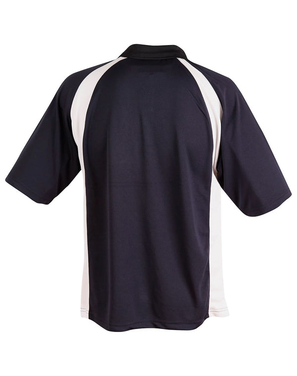 Mens CoolDry Micromesh Contrast Colour Polo [53-PS30]
