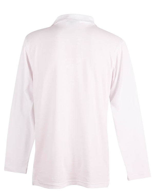 Mens Cotton Back TrueDry L/S Polo [53-PS35]