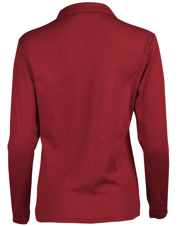 Ladies Cotton Back TrueDry L/S Polo [53-PS36B]