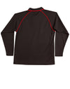 Mens cooldry raglan L/S polo [53-PS43]