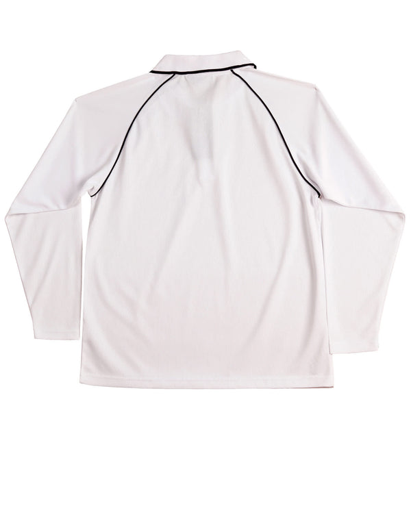 Mens cooldry raglan L/S polo [53-PS43]