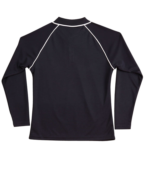 Ladies cooldry raglan L/S polo [53-PS44]