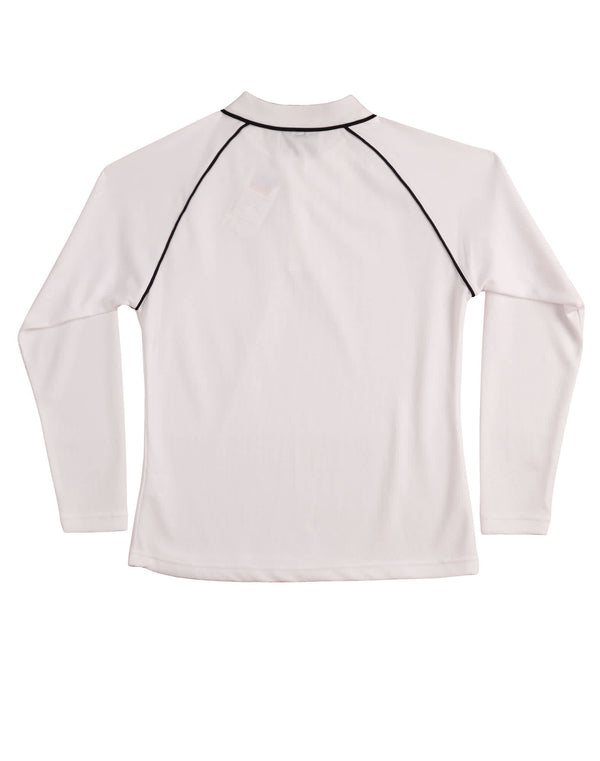 Ladies cooldry raglan L/S polo [53-PS44]