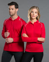 Ladies cooldry raglan L/S polo [53-PS44]