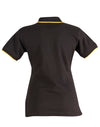 Ladies Poly/Cotton Contrast Pique S/S Polo [53-PS48A]