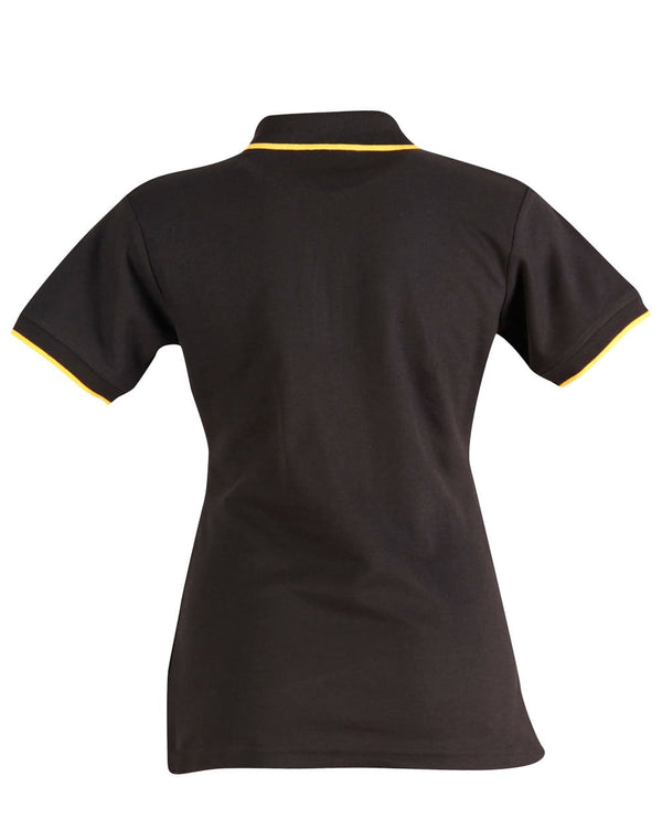 Ladies Poly/Cotton Contrast Pique S/S Polo [53-PS48A]