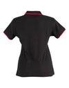Ladies Poly/Cotton Contrast Pique S/S Polo [53-PS48A]