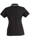 Ladies Poly/Cotton Contrast Pique S/S Polo [53-PS48A]