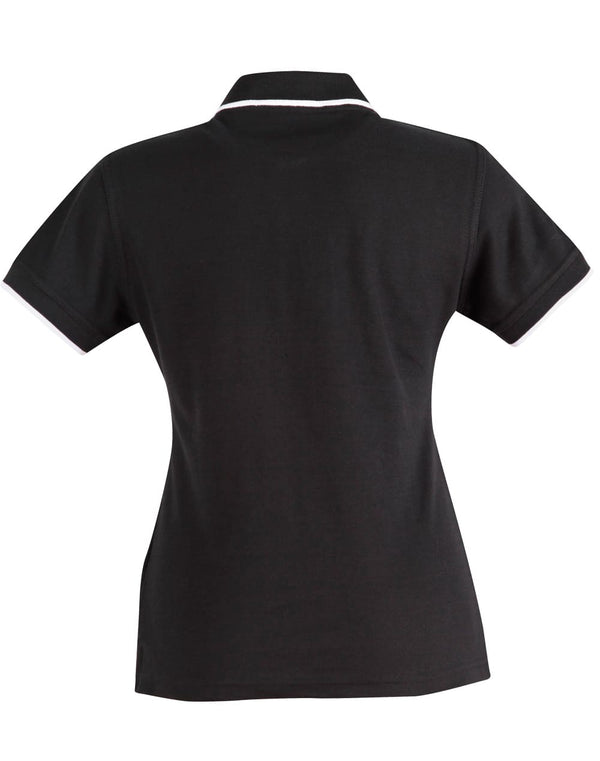 Ladies Poly/Cotton Contrast Pique S/S Polo [53-PS48A]