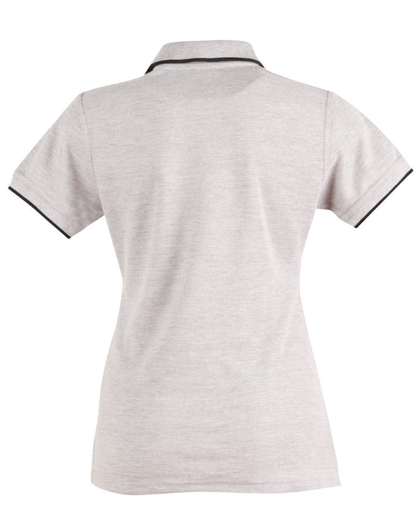 Ladies Poly/Cotton Contrast Pique S/S Polo [53-PS48A]