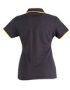 Ladies Poly/Cotton Contrast Pique S/S Polo [53-PS48A]