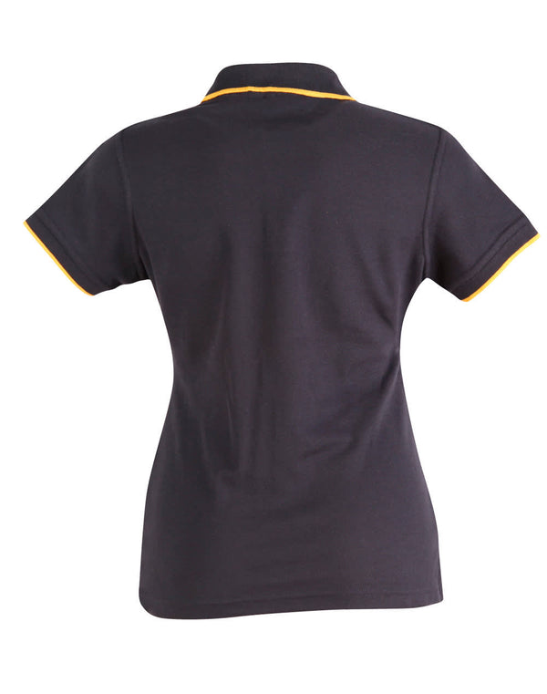 Ladies Poly/Cotton Contrast Pique S/S Polo [53-PS48A]