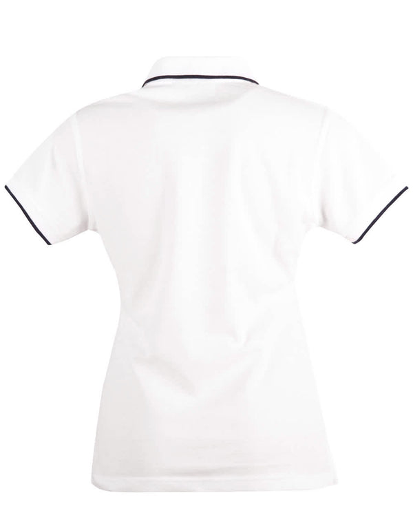 Ladies Poly/Cotton Contrast Pique S/S Polo [53-PS48A]