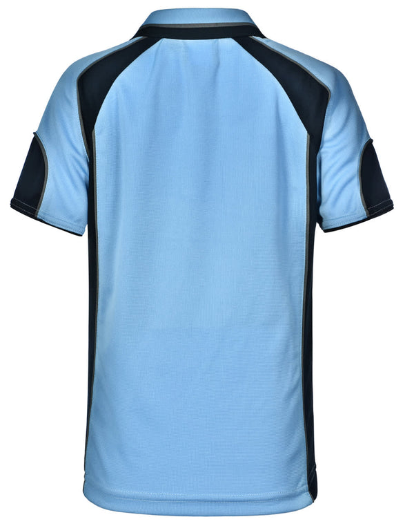 Kids Cooldry Contrast Polo With Sleeve Panel [53-PS61K]