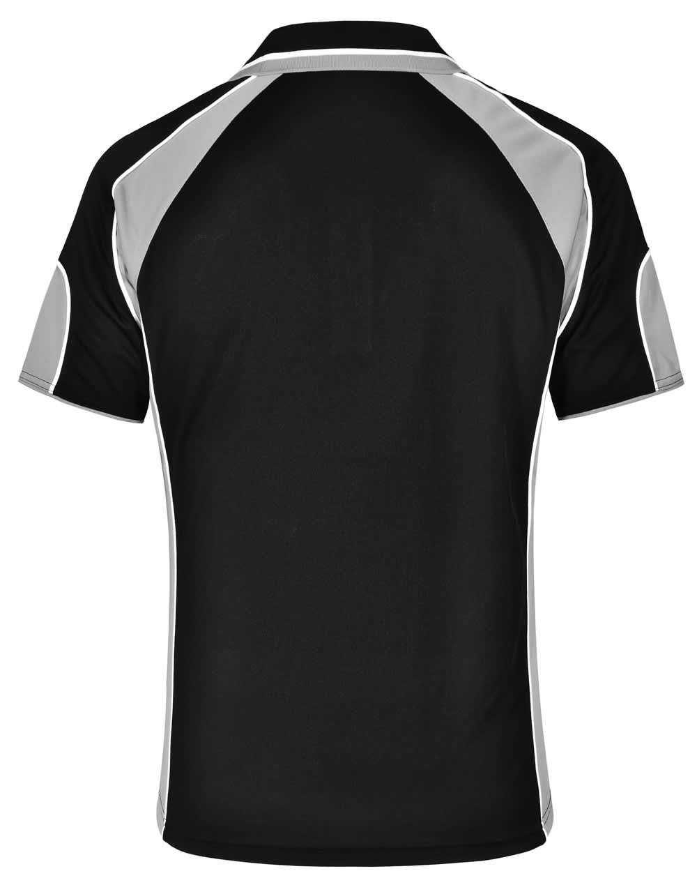 Mens Cooldry Contrast Polo With Sleeve Panel [53-PS61]