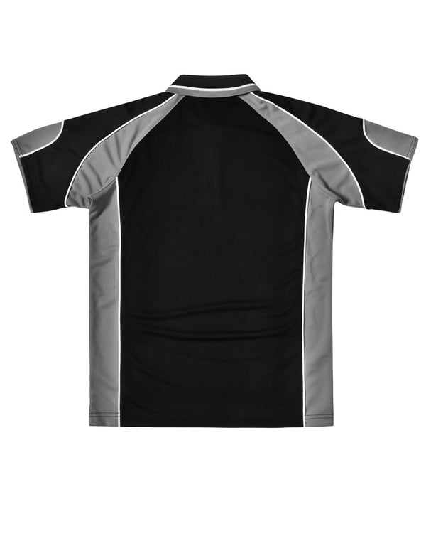 Mens Cooldry Contrast Polo With Sleeve Panel [53-PS61]