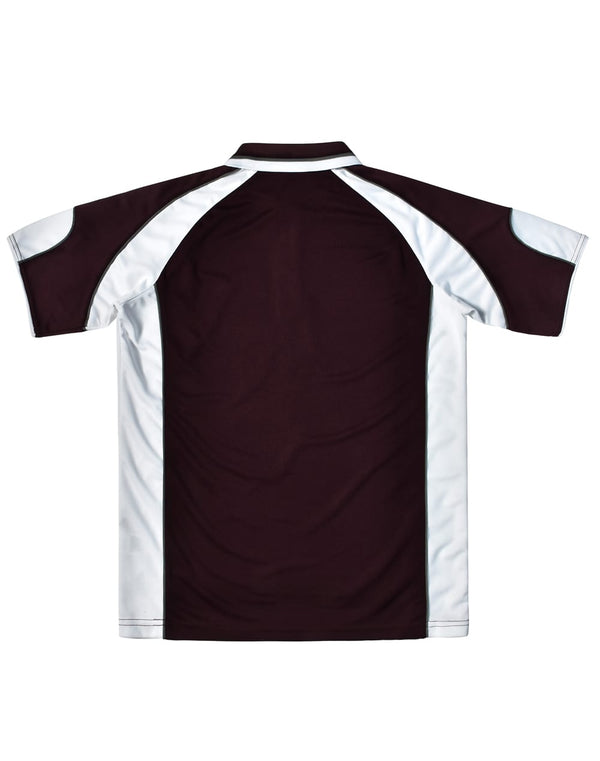 Mens Cooldry Contrast Polo With Sleeve Panel [53-PS61]