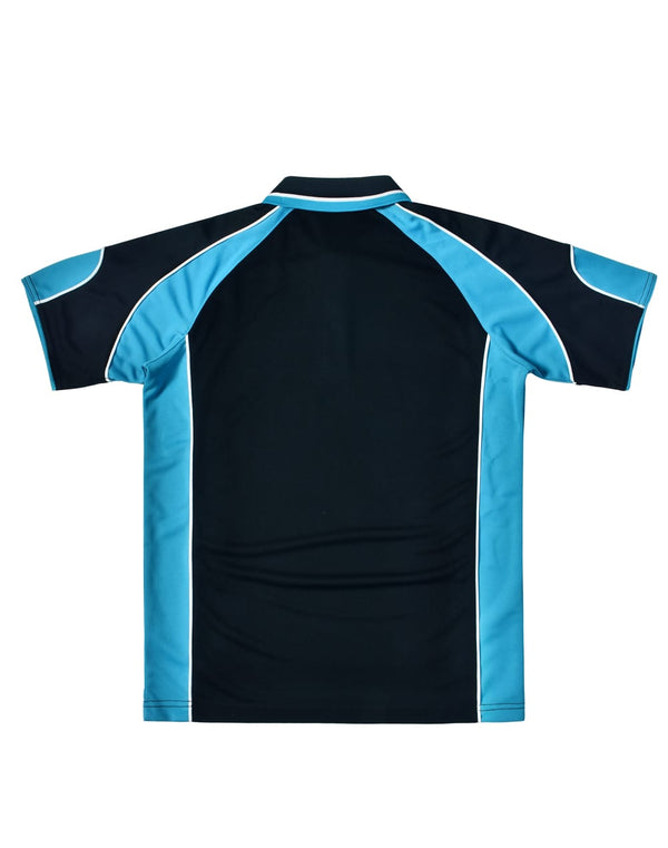 Mens Cooldry Contrast Polo With Sleeve Panel [53-PS61]