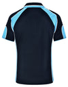 Mens Cooldry Contrast Polo With Sleeve Panel [53-PS61]